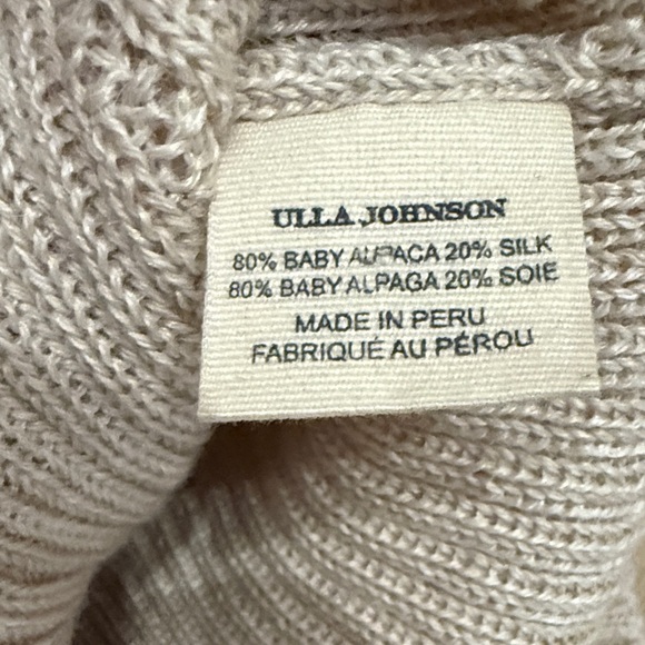 Ulla Johnson Short Sleeve Sweater, Size S - Picture 5 of 7